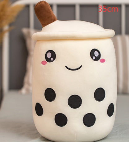 The Original Kawaii Boba Tea Plush Pillow | Super Soft Bubble Tea Cuddle Companion