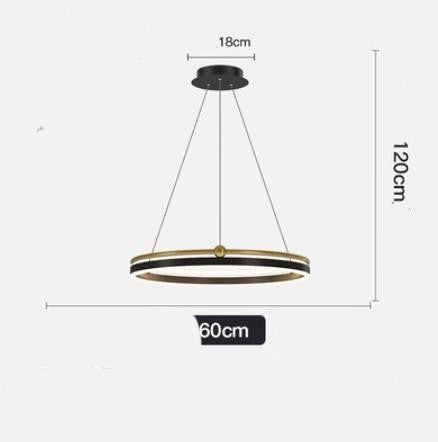 Brushed-Aluminum Fish-Line LED Chandelier – 5000 K Pendant – Duvencioglu