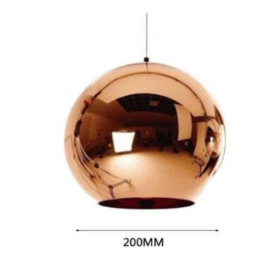 Electroplated Round Glass LED Chandelier – Café & Bar Pendant (1.5 m Drop) – Duvencioglu