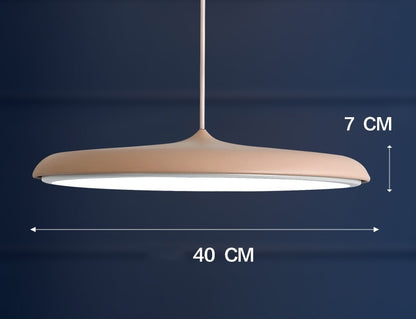 Nordic 607 Iron LED Chandelier – 25/40 cm Fish-Line Pendant – Duvencioglu