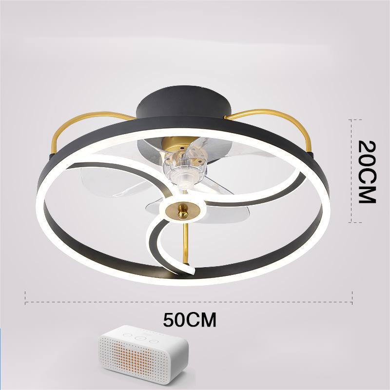 Nordic Invisible Fan LED Chandelier – Modern 50 cm Remote-Control Pendant – Duvencioglu