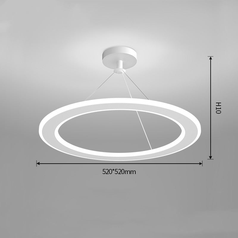 Modern Circular LED Chandelier – 3000 K for Bedrooms & Studies (51–60 W) – Duvencioglu