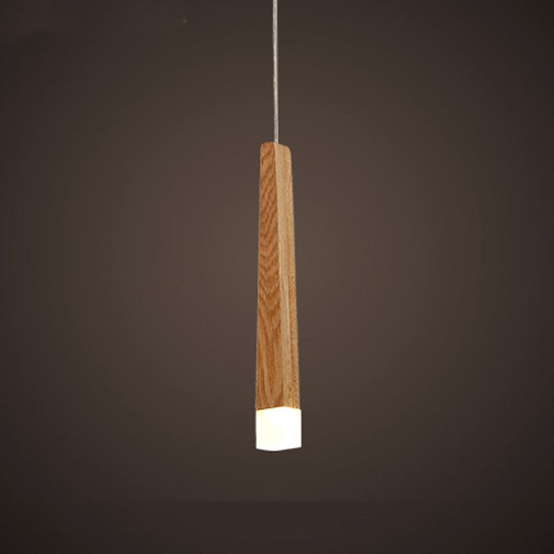 Nordic Solid Wood Pendant Light - Post-Modern Simplicity Chandelier – Duvencioglu