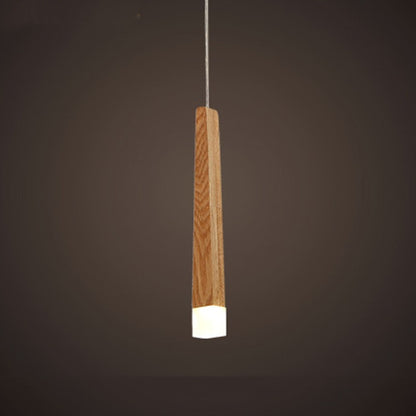 Nordic Solid Wood Pendant Light - Post-Modern Simplicity Chandelier – Duvencioglu