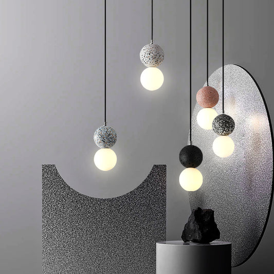 Nordic Terrazzo & Glass G9 Chandelier – SY01 Small Pendant – Duvencioglu