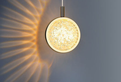 Jellyfish Nordic Crystal LED Bedside Chandelier – 120 mm Pendant – Duvencioglu