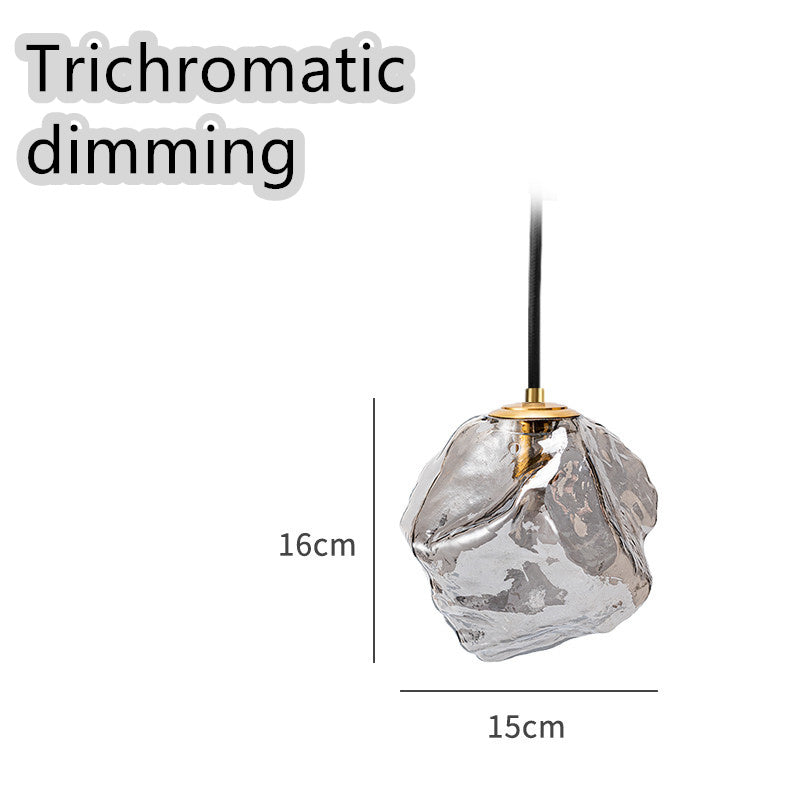 Minimalist Ice Cube Glass Chandelier – Creative Restaurant & Bar Pendant – Duvencioglu