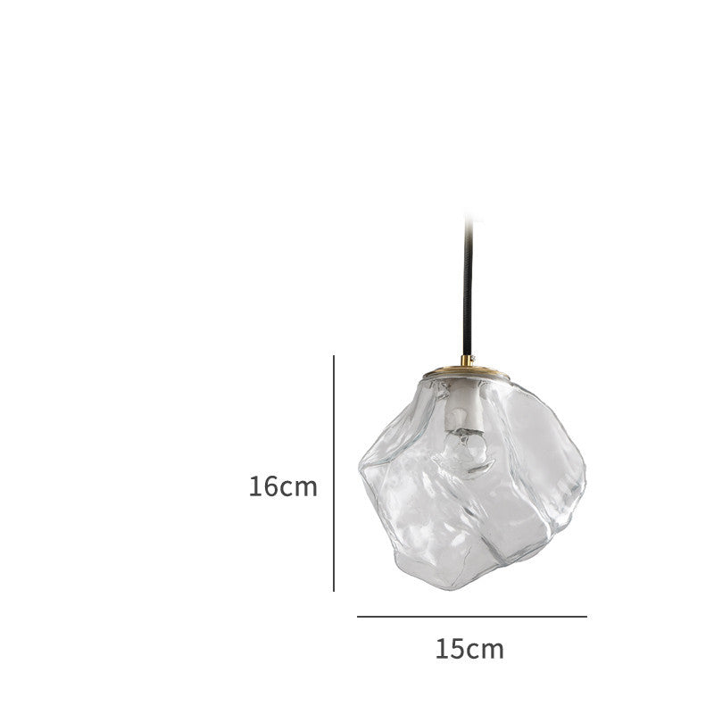 Minimalist Ice Cube Glass Chandelier – Creative Restaurant & Bar Pendant – Duvencioglu