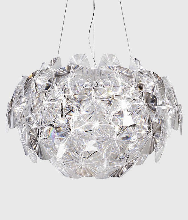 LED Apple-Shape Acrylic Chandelier – 3-Head Branch Pendant – Duvencioglu