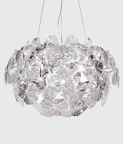 LED Apple-Shape Acrylic Chandelier – 3-Head Branch Pendant – Duvencioglu