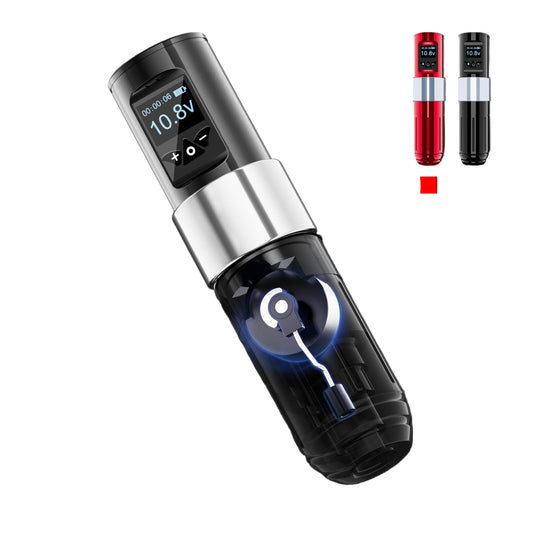 W2 Wireless Tattoo Pen with OLED Display & 1700mAh Battery – Duvencioglu