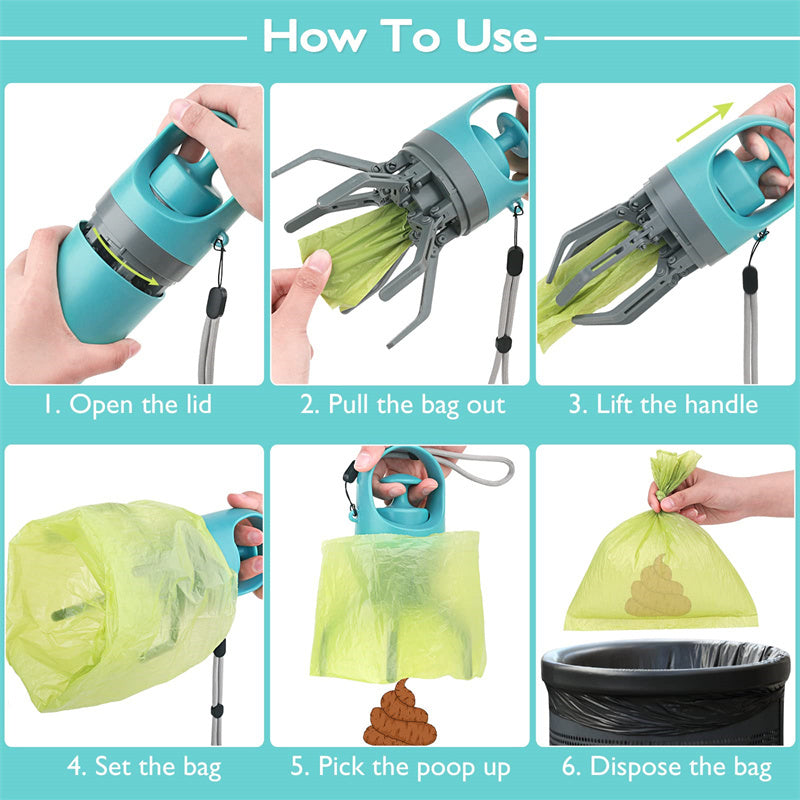 Portable Dog Pooper Scooper - Lightweight with Built-in Bag Dispenser – Duvencioglu