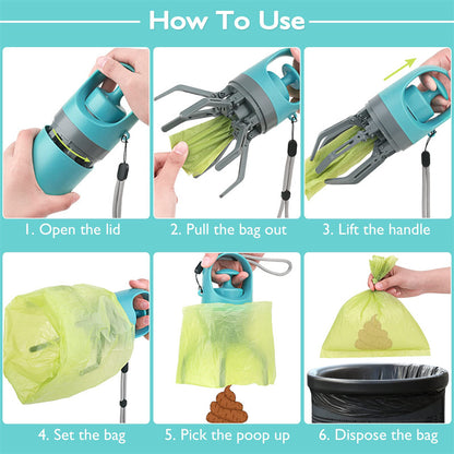 Portable Dog Pooper Scooper - Lightweight with Built-in Bag Dispenser – Duvencioglu