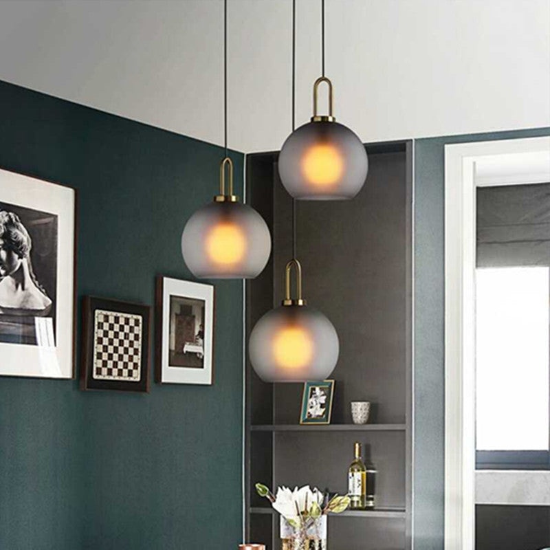Scandinavian Glass-Ball LED Chandelier – Ø13/15/20/25/30 cm Pendant – Duvencioglu
