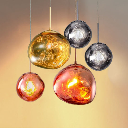 Postmodern Lava Crystal Chandelier – Irregular LED Pendant (150–300 mm) – Duvencioglu