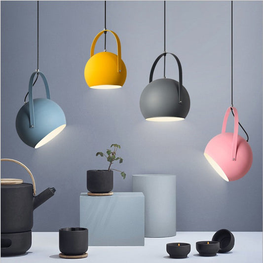 Nordic Minimalist Aluminum Chandelier – E27 Pendant (20×27 cm & 25×35 cm) – Duvencioglu