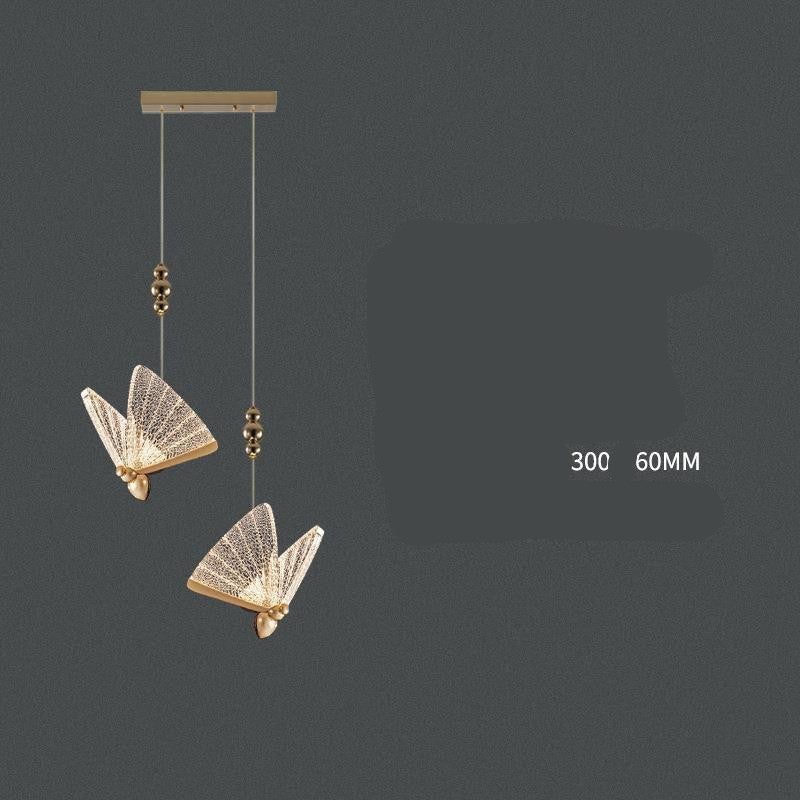 Modern Butterfly Crystal Mini Chandelier – LED Pendant Light for B&B & Staircase – Duvencioglu