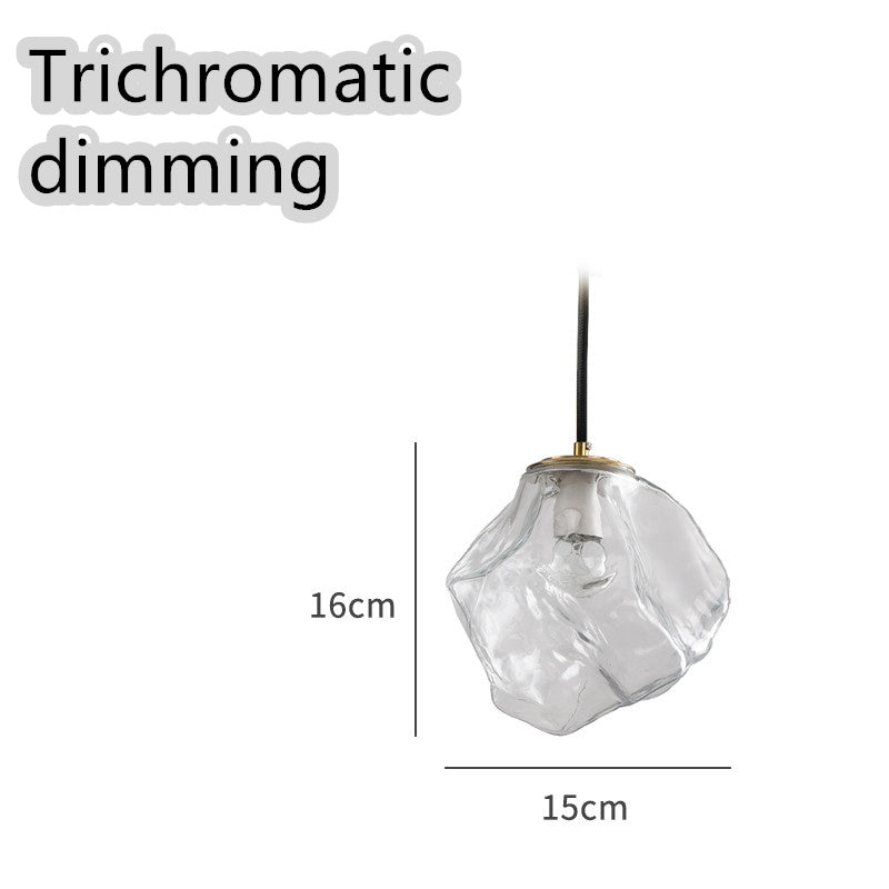 Minimalist Ice Cube Glass Chandelier – Creative Restaurant & Bar Pendant – Duvencioglu