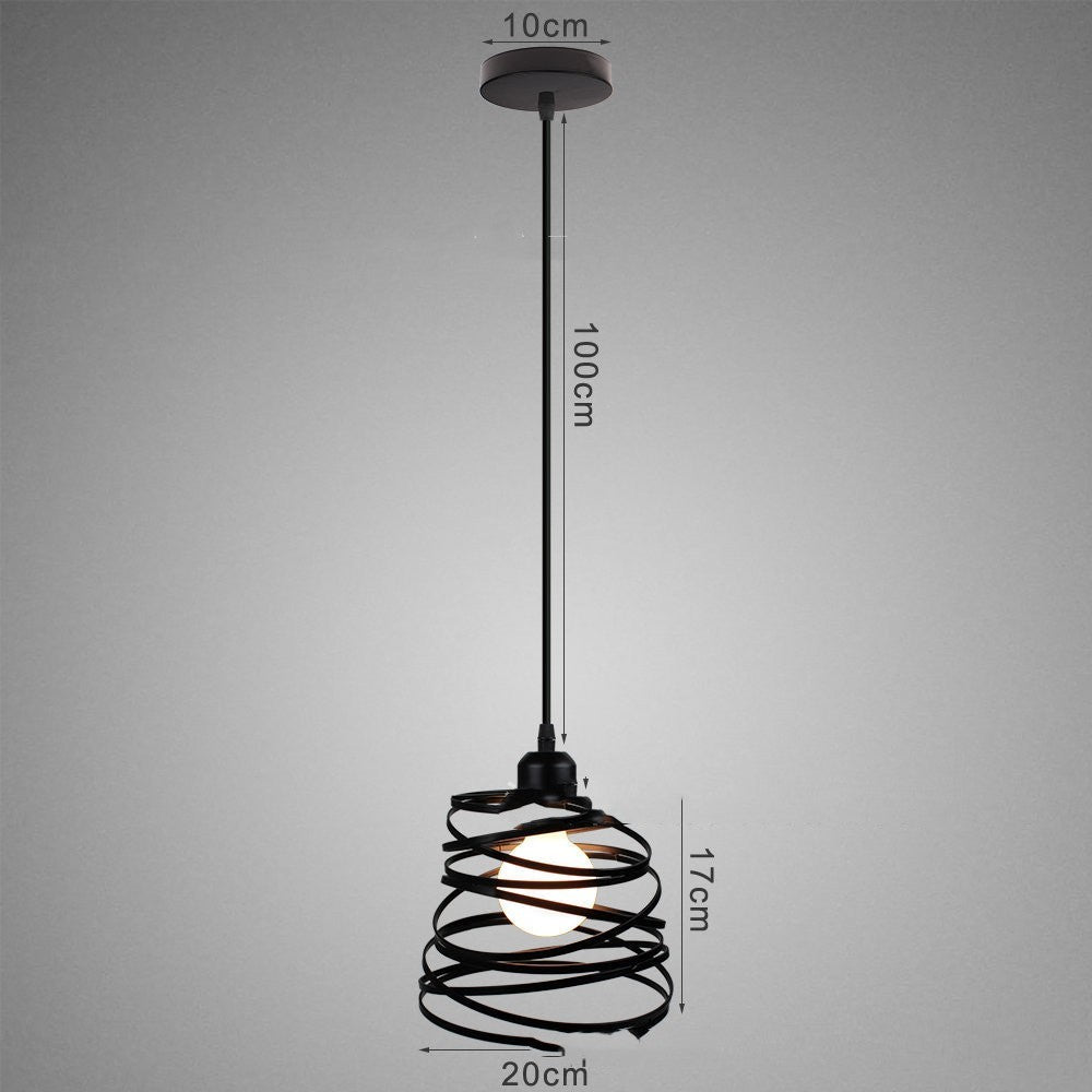Post-Modern Iron Art Chandelier – Single-Head LED Pendant for Café & Bar – Duvencioglu