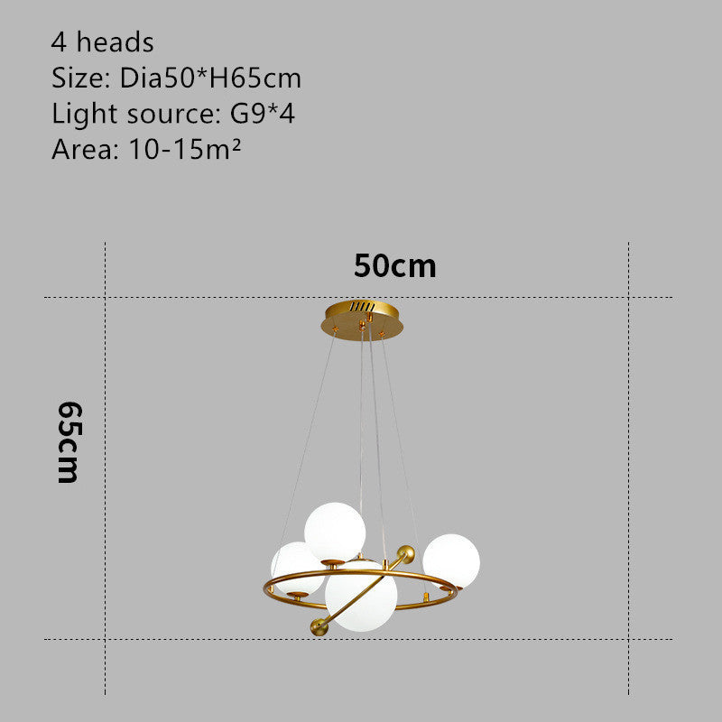 Nordic Minimalist Kids Chandelier – Creative Multi-Head Pendant – Duvencioglu