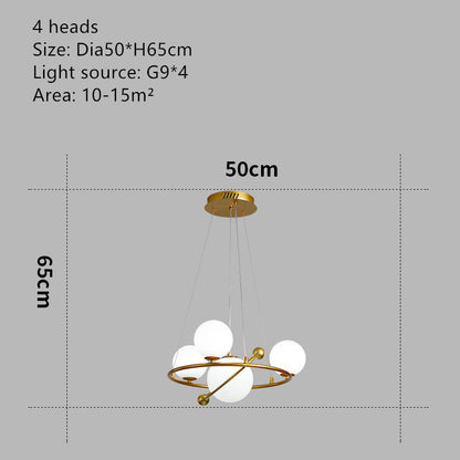 Nordic Minimalist Kids Chandelier – Creative Multi-Head Pendant – Duvencioglu