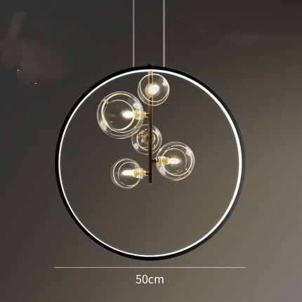 Nordic Bubble-Globe LED Chandelier – Single, 3-Head & 5-Head Pendant – Duvencioglu