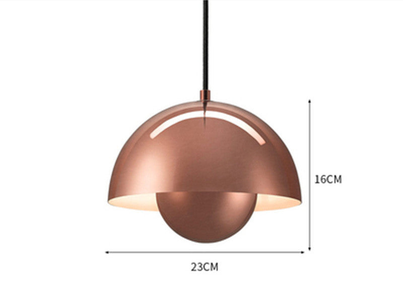 Bud Iron LED Pendant – 230 mm Single-Head Chandelier (≤36 V) – Duvencioglu