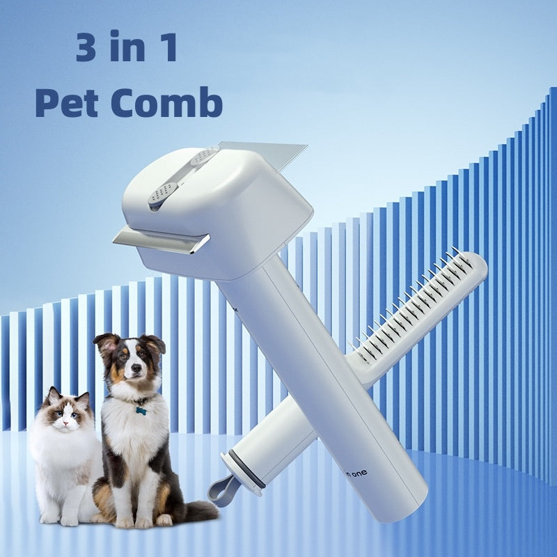 3-in-1 Pet Hair Dematting Comb - Cat & Dog Grooming Tool – Duvencioglu