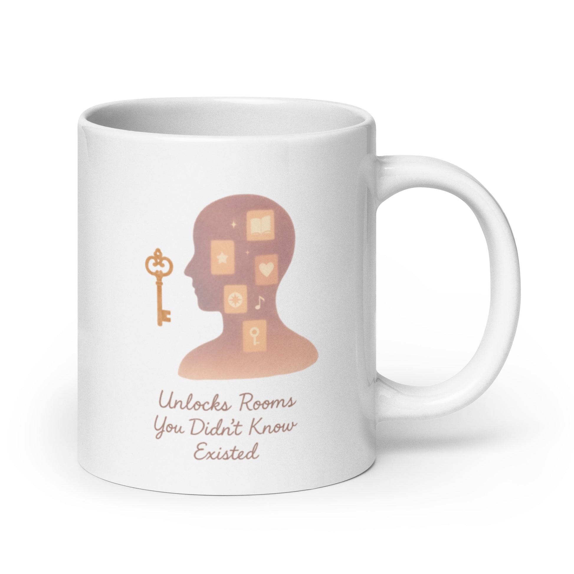Unlocks Rooms You Didn’t Know Existed Mug – Inspirational Doorway Metaphor – Minimal Empowerment Design – Teacher Gift Coffee Cup – Duvencioglu