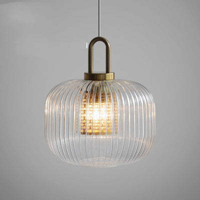 Nordic Glass Bedside Chandelier – 12/18/24 cm Fish-Line Pendant – Duvencioglu