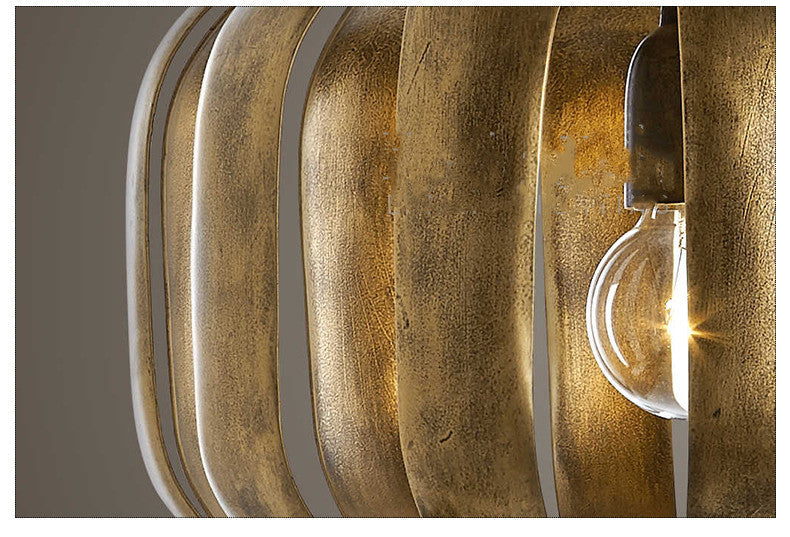 Retro Industrial Resin & Iron Chandelier – Ø25 cm & Ø43 cm Pendant – Duvencioglu