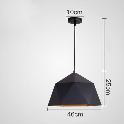 Geometric Hanging Pendant Light - Modern & Colorful Iron Lamp – Duvencioglu