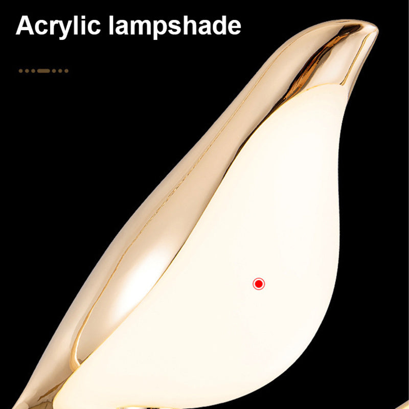 Magpie Bird Zinc-Alloy & Acrylic LED Chandelier – 35×150 cm Modern Pendant – Duvencioglu