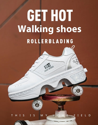 Four-Wheel Heelys Skates - Dual-Use Roller Shoes for All Ages – Duvencioglu