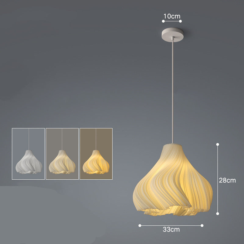 Nordic Iron LED Fish-Line Chandelier – Tri-Color Dimmable Pendant – Duvencioglu