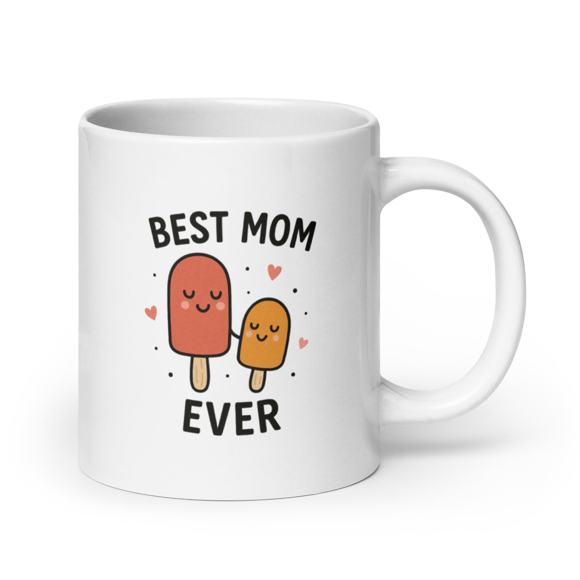 Best Mom Ever Popsicle Mug – Cute Mother’s Day Gift, Mom and Kid Ice Cream Cup, Sweet Mom Mug – Duvencioglu