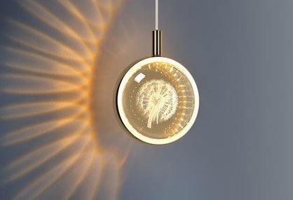 Jellyfish Nordic Crystal LED Bedside Chandelier – 120 mm Pendant – Duvencioglu