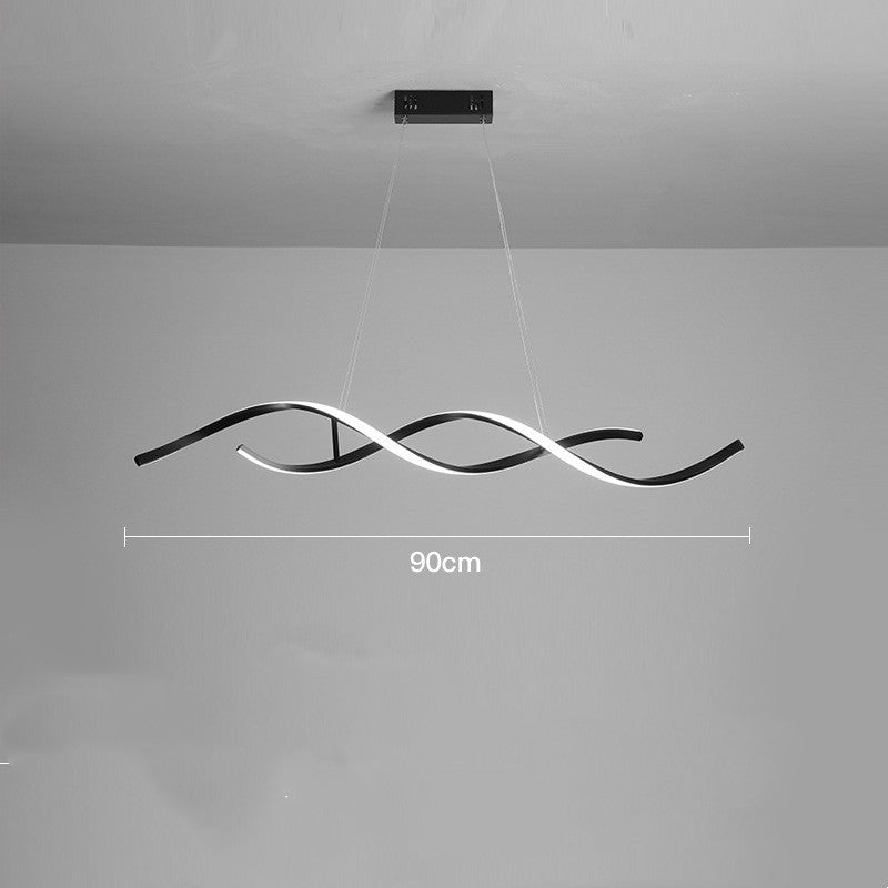 Scandinavian Post-Modern LED Chandelier – 90/110 cm Remote-Control Pendant – Duvencioglu