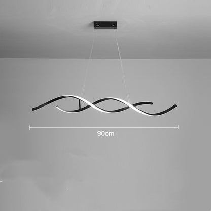 Scandinavian Post-Modern LED Chandelier – 90/110 cm Remote-Control Pendant – Duvencioglu