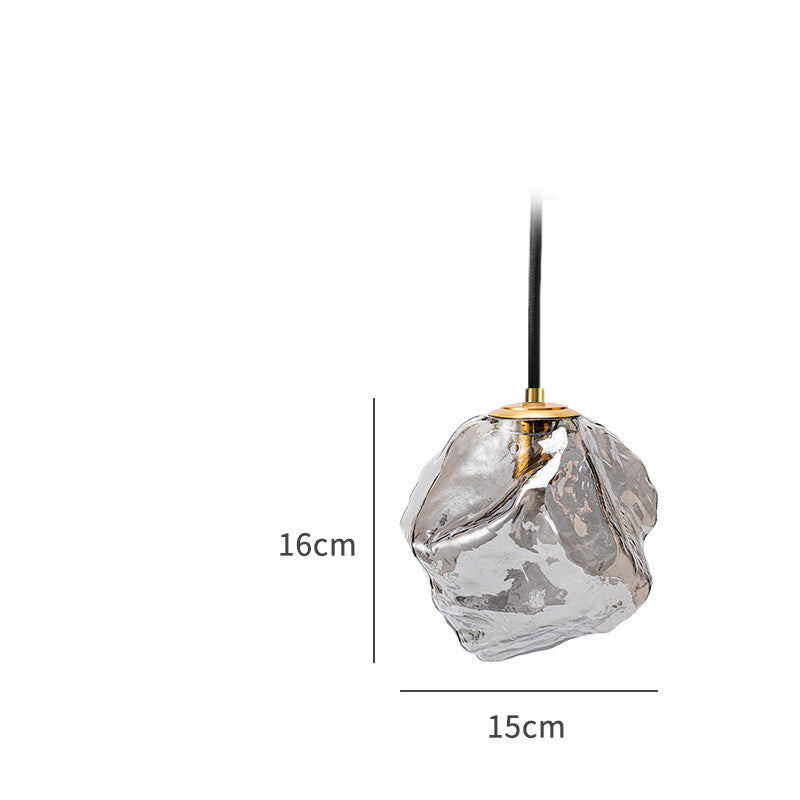 Minimalist Ice Cube Glass Chandelier – Creative Restaurant & Bar Pendant – Duvencioglu