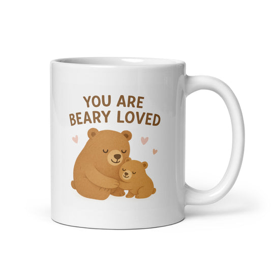 You Are Beary Loved Mug – Cute Bear Mom and Cub – Mother’s Day Gift – New Mom Coffee Cup – Woodland Animal Mug – Duvencioglu