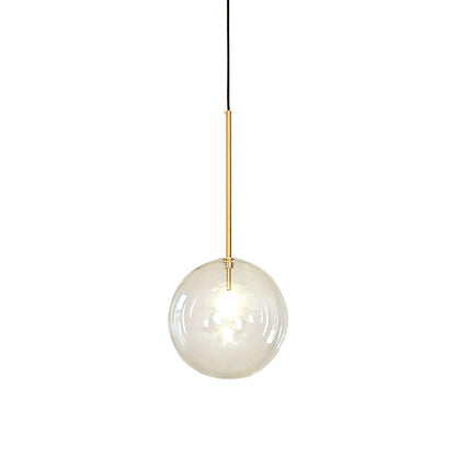Postmodern Nordic Glass Ball Chandelier – Single-Head Pendant (Ø15–30 cm) – Duvencioglu
