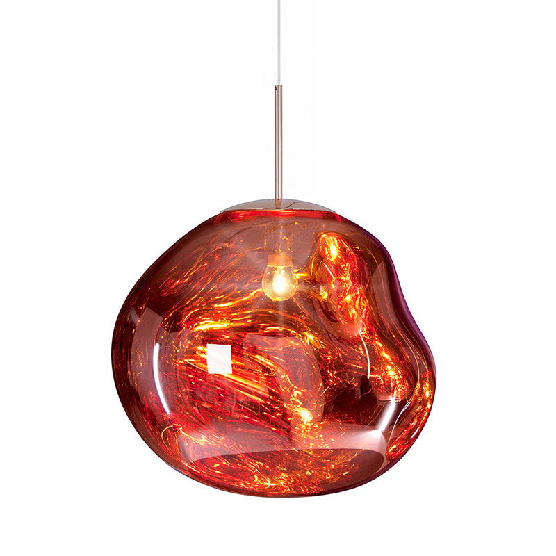 Postmodern Nordic Lava Glass Chandelier – Irregular Bedside Pendant – Duvencioglu