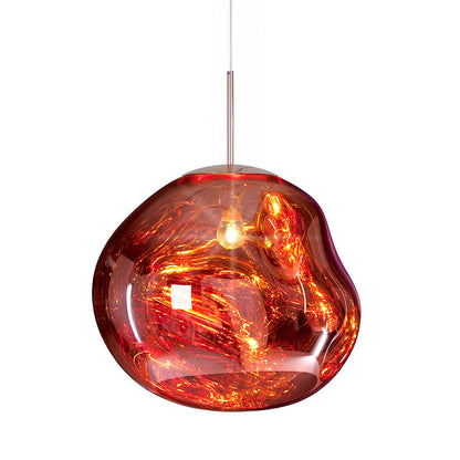Postmodern Nordic Lava Glass Chandelier – Irregular Bedside Pendant – Duvencioglu