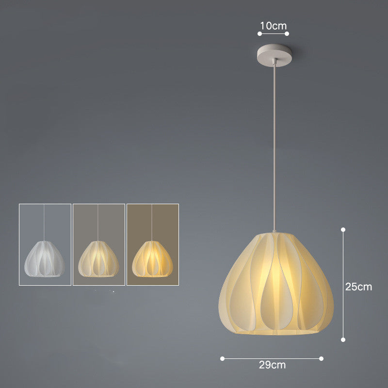 Nordic Iron LED Fish-Line Chandelier – Tri-Color Dimmable Pendant – Duvencioglu