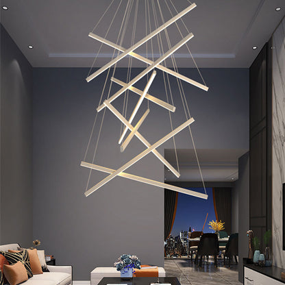 Modern Luxury Remote-Control Glass LED Chandelier – 60–120 cm Pendant – Duvencioglu
