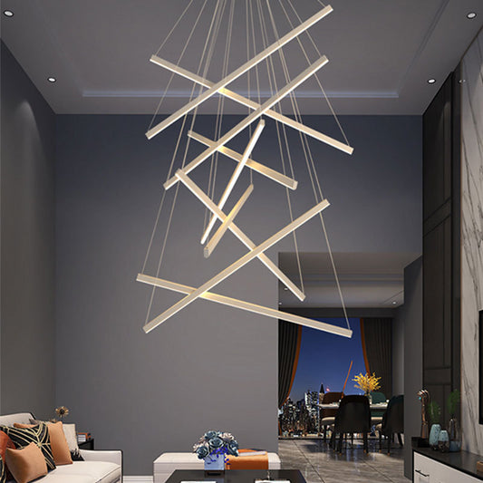 Modern Luxury Remote-Control Glass LED Chandelier – 60–120 cm Pendant – Duvencioglu