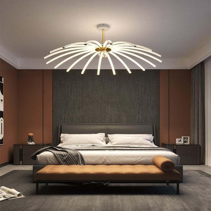 Iron-Art LED Chandelier – Remote & Voice-Control Pendant (10–15 Heads) – Duvencioglu