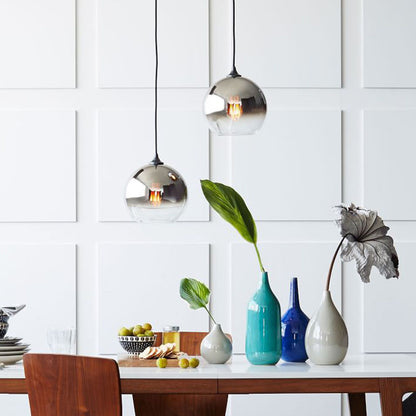 Gradient Glass Mini Chandelier – 20/25/30 cm Café & Bar Pendant – Duvencioglu