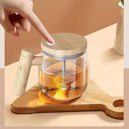 400ML Self-Stirring Coffee Mug - High-Speed Electric Mixing Glass Cup